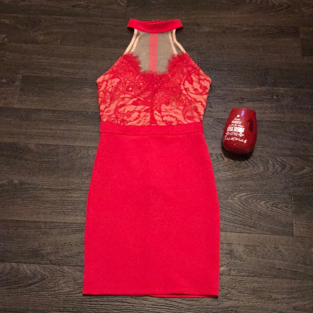 Sexy red dress